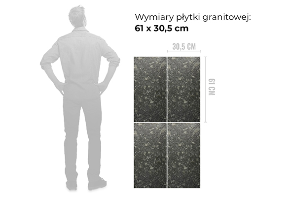 Wymiar płytki granitowej